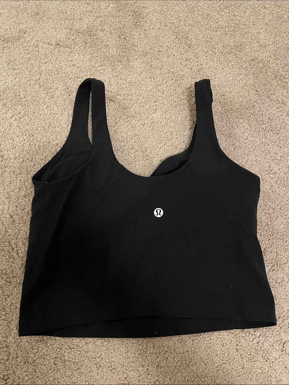Lululemon Black Align Crop Tank Top - Picture 2 of 3